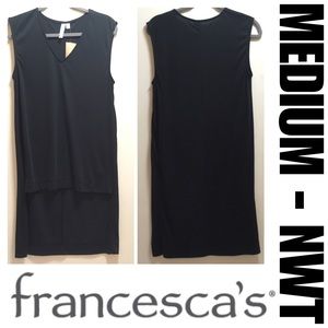 ‼️ ONE DAY SALE‼️ NWT SZ M FRANCESCA’s high lo black top